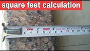 How to convert inch to square feet ! Square feet measurent/ calculation