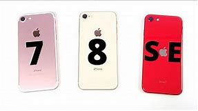 iPhone 7 vs iPhone 8 vs iPhone SE!