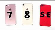 iPhone 7 vs iPhone 8 vs iPhone SE!