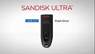 SanDisk - SDCZ48-064G-UAM46 64GB Ultra USB 3.0 Flash Drive - SDCZ48-064G-UAM46 Black
