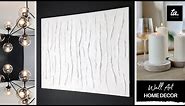 How To Easily Make LARGE Textured Abstract Wall Art