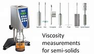 Measuring the viscosity of semi-solids