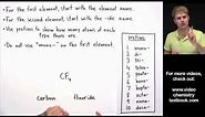 Naming Covalent Molecular Compounds