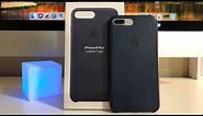 First Look: Apple's Midnight Blue Leather Case For iPhone 8+