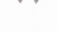 Solid 925 Sterling Silver Cross Post Studs Earrings - 8mm x