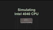 Simulating Intel 4040 CPU PART1