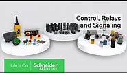 Industrial control: push button switches, control relays and tower lights | Schneider Electric