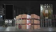 Large-scale Sprinklered Fire Test of 20 Ah Lithium-ion Polymer Pouch Batteries in Warehouse Storage