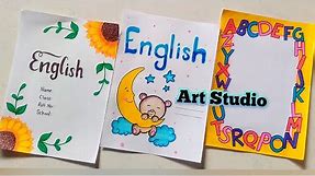 English Project Front Page Design | Project Work Designs | English Front Page/File decoration Ideas