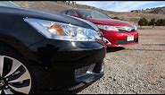 2014 Honda Accord vs Toyota Camry 0-60 MPH Hybrid Matchup Review
