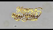Happy New Year 2024 Text Animation | Motion Graphics template - Envato elements