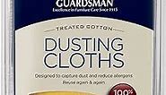 Guardsman Wood Furniture Dusting Cloths - 5 Pre-Treated Cloth - Captures 2x The Dust of a Regular Cloth, Specially Treated, No Sprays or Odors - 462700