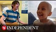 Plain White T's singer performs Hey There Delilah for young cancer patient with same name