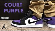 Air Jordan 1 Low Court Purple Review and On Feet