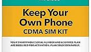 total wireless Prepaid Sim Card Kit (5G Verizon Compatible),Black