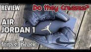 Air Jordan 1 Review triple black Do they stop Creases?