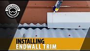 Endwall Flashing Installation On A Metal Roof. EASY Installation Video Wall Flashing On Metal Roof
