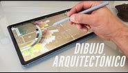 Inicio Dibujo Arquitectónico Digital en Concepts App usando galaxy tab s6 lite