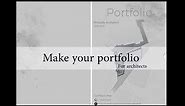 How to make a portfolio-Photoshop_architecture-Students