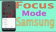 What is Focus Mode? How To Use or Enable Focus Mode in Samsung A20/A30/A40/A50/A70 @HelpingMind