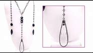 Back To Black Chain Necklace Tutorial