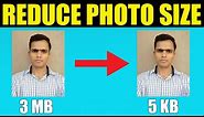 How to reduce image photo size in KB without loosing quality