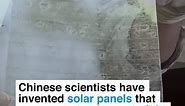 Chinese scientists have invented solar panels that can generate power at night