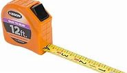 Keson Tape Measure, 5/8 In x 12 ft, Orange, In/Ft (PGTFD12V)