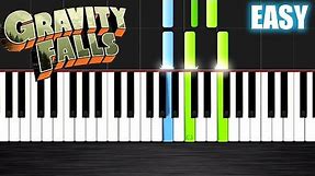 Gravity Falls Theme - EASY Piano Tutorial by PlutaX - Synthesia