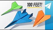 How to Make 3 EASY Paper Airplanes that Fly Far — Best Planes in the World — Dagger, F-15, Arrowhead