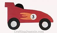 Paper Car Craft (Free Template) - Crafting Jeannie Crafting Jeannie