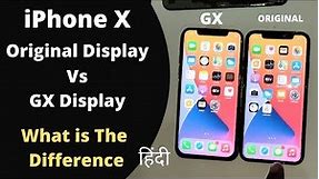 What is Difference 🤔 Original Vs GX Copy Display iPhone X | Hindi Video | BSAS Mobile service 🔥