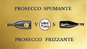 The difference between Prosecco Frizzante and Prosecco Spumante | @WineTuber