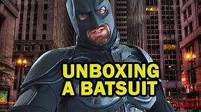 UNBOXING TDK Batsuit from UD Replicas 🦇 Dark Knight #Batman Motorcycle Costume Review and Suit Up!