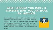 10 Formal Replies If Someone Sent You an Email by Mistake