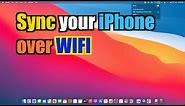 How to SYNC iPhone to Mac over Wifi