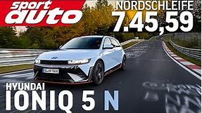Hyundai Ioniq 5 N | Nordschleife 7.45,59 min HOT LAP | First EV Supertest sport auto