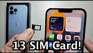 iPhone 13 /13 Pro How to Insert SIM Card!