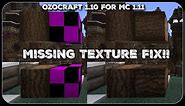 Ozocraft 1.11 Missing Textures Fix