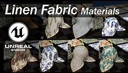 Unreal Linen Fabric Material Texture | seamless