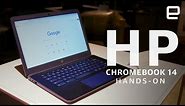 HP Chromebook 14 Hands-On: First to use AMD chips at CES 2019