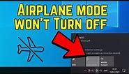 Airplane mode won't Turn off on Laptop (Quick Fix)