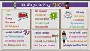 55 Alternative Ways to Say "NO" in English | How to Say No Nicely!