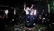 360 X Video Booth set up at the wedding party | 360 x slow motion booth outdoor installation