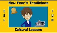 New Year's Traditions in Canada, the USA and Japan | Cultural Awareness | ESL Conversation