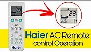 Haier AC Remote Control Operation | Haier AC Remote functions | Haier Air Conditioner | Tech Cloning