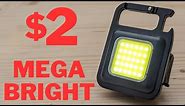 Mini COB Led Flashlight Review - This Light Is Too good... Keychain Work /Camping light