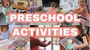 ACTIVITIES FOR 4 YEAR OLDS AT HOME // PRESCHOOL ACTIVITIES FOR 4 YEAR OLDS