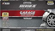 Rust-Oleum 317284 RockSolid Polycuramine 2.5 Car Garage Floor Coating Kit, Dark Gray
