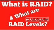 RAID and standard RAID levels(0-6,10) in Operating System